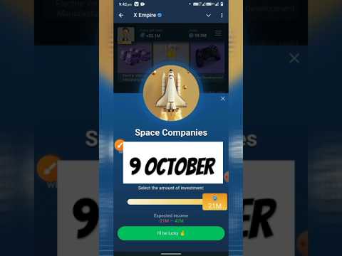 X Empire Investment Fund Today 8-9 October | Musk Empire Daily Combo | X Empire Investment Today