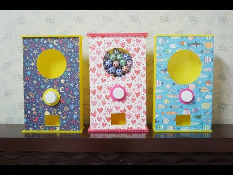 DIY自製☆巧克力球扭蛋機☆Homemade vending machine & gashapon machine【★梅子綠愛手作★】20171016 ／#030