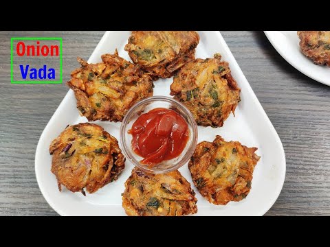 Onion vada recipe | Vulli vada in Telugu | 10 minutes vada recipe