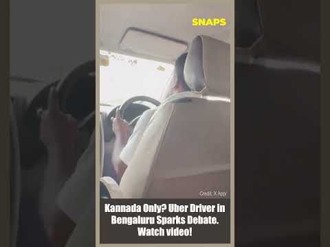 Kannada only? Uber driver refuse to speak hindi or english! #bengaluru