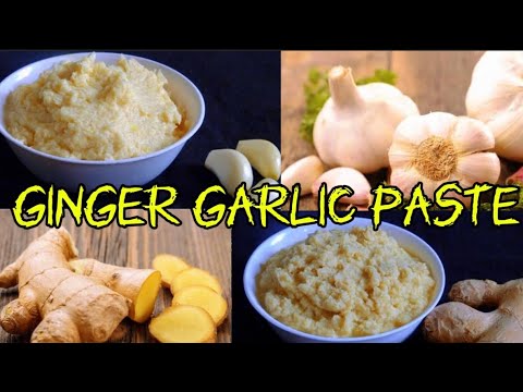 Ginger garlic paste recipe | How to store ginger garlic paste for long time