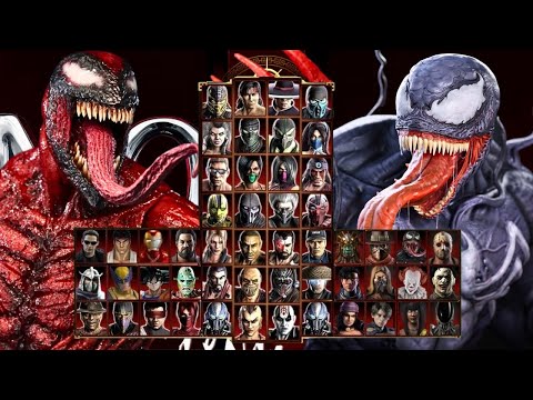 Mortal Kombat 9 - SYMBIOTE CARNAGE & SYMBIOTE VENOM - Expert Tag Ladder - Gameplay @(1080p) 60ᶠᵖˢ ✔