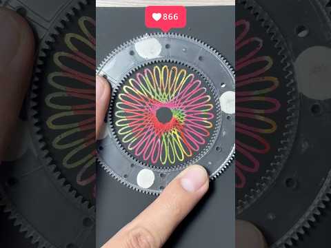 😍From Circles to Art: Spirograph in a Snap😱 #asmr #spirograph #spirographdrawing #art #shorts