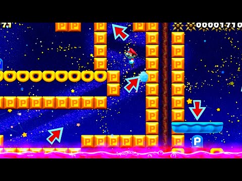 Super Mario Maker 2 🔧 Galactic Parkour Lite 🔧 Flame69x