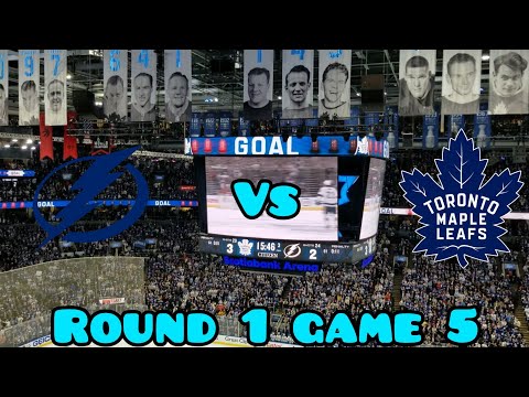 PREMIERE: FOOTAGE FROM THE TORONTO MAPLE LEAFS PLAYOFFS GAME 5 LIVE VS TAMPA BAY LIGHTNING MUST SEE