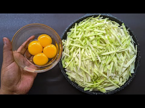 Just Add Eggs With Cabbage Its So Delicious/ Simple Breakfast Recipe/ Healthy Cheap & Tasty Snacks