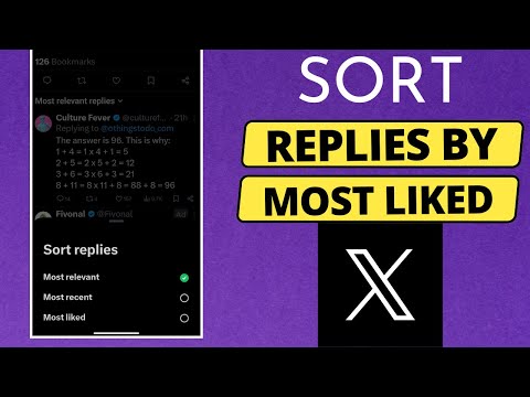 How to Sort Replies on Twitter X in order of Most Liked Replies