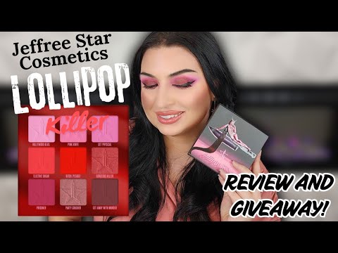 Jeffree Star Cosmetics Lollipop Killer Palette review and look + JSC Giveaway #jeffreestarcosmetics