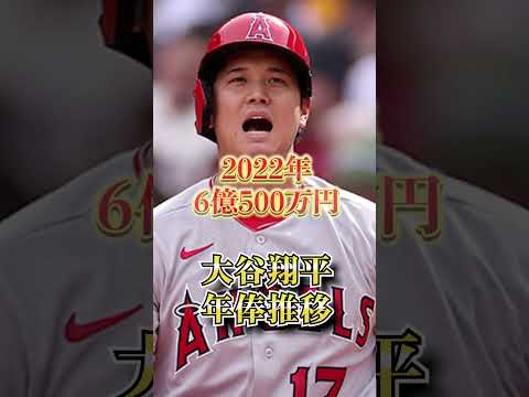 大谷翔平の年俸推移をまとめてみた