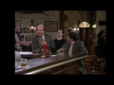 Lilith scares Frasier - Cheers