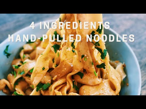 Chinese Hand-pulled Noodles (4 INGREDIENTS ONLY!)