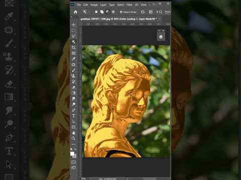 How to turn statues in Gold in #photoshop #shorts #shortsvideo #shortsfeed #adobe #photoshoptutorial