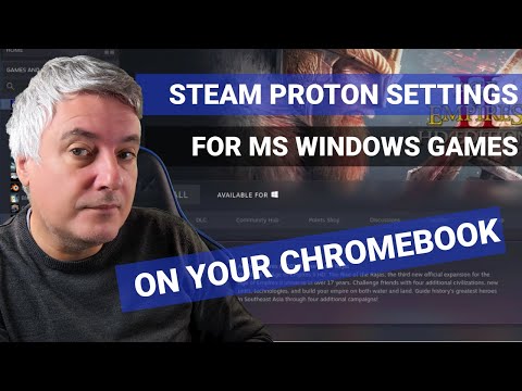 How to change Steam Proton settings to install MS Windows games on your Chromebook