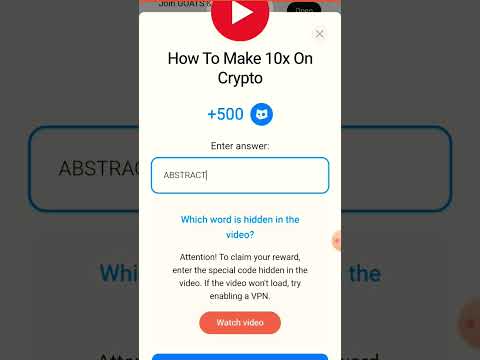 How To Make 10x On Crypto Easy Part 3 Cats Video Code | Cats Youtube Code Today | 5 Oct Cats code
