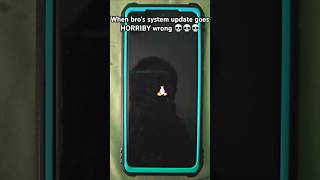 When bro's system update goes horribly wrong 💀💀💀 #linux #error #penguin #android #shorts