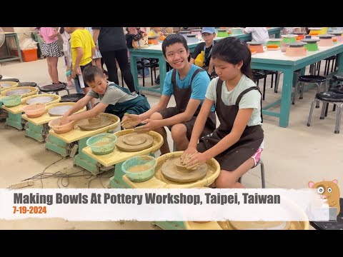 Making Bowls At Pottery Workshop, Taipei, Taiwan