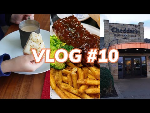 【强子VLOG#10】美式连锁餐厅Cheddar's｜春日后院BBQ｜干饭人的日常