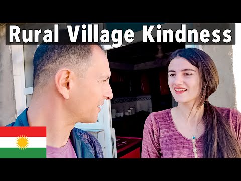 VILLAGE FAMILY INVITED STRANGERS into their HOME - Kurdish Hospitality 🇮🇶 Iraq Travel Vlog