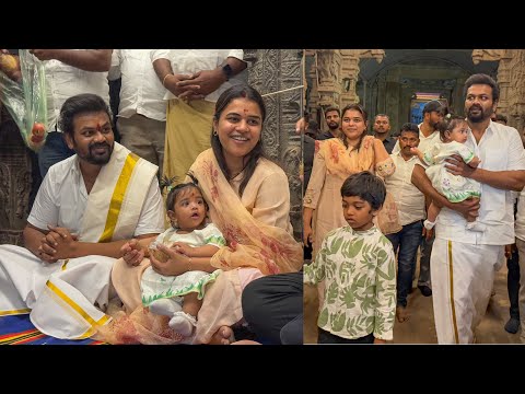 Manchu Manoj With Wife Manchu Bhuma Mounika Reddy at Ahobilam Temple | Manchu Manoj Daughter