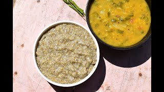 Kambu sadam [Bajra rice] & Murungai keerai sambar-Kongunadu village style summer recipe