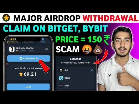 Major Airdrop withdrawal on Bybit , bitget exchange | major new update today | major token price