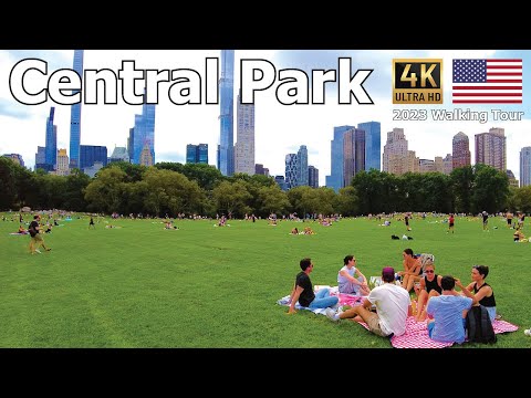 Central Park - New York City - 2023 Walking Tour in 4K