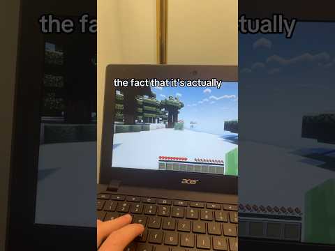 Minecraft with shaders on a 2017 Chromebook  #pc #tech #techtok #gaming