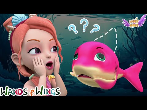 Baby Shark Dance | Baby Shark Lost His Fin + Princess Blossom Turned into ICE ❄ | Wands & Wings