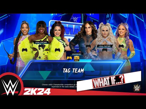 WWE #smackdown 27.12.24 (WHAT IF?) - Bayley & Bianca Belair & Naomi VS Nia Jax & Tiffany & Candice