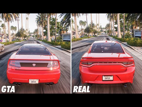 GTA V Cars VS Real Life Cars Comparison / ULTRA Realistic GRAPHICS GAMEPLAY