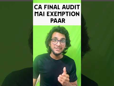 CA Final Audit Exemption Guaranteed 😂 #cafinal #music #song #bollywood #newsong