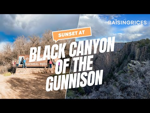 Sunset at the Black Canyon of the Gunnison National Park