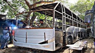 Handmade Passenger Sleeper Bus Manufacturing Factory | Amazing Process Of Bus Making