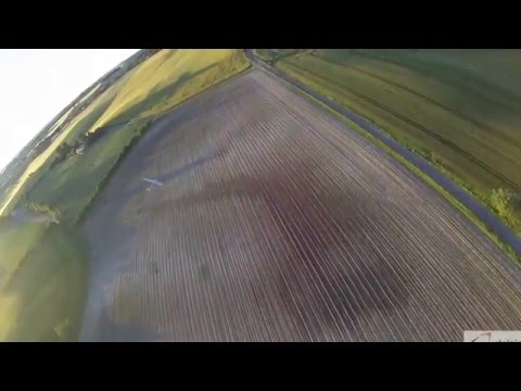 DELAIR TECH DT 18 Long Endurance UAV seen from the sky   HD