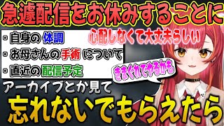 帰省後初の配信でしばらくの間配信をお休みすることを明かす猫汰つな【猫汰つな/ぶいすぽ/切り抜き】