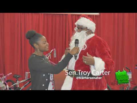 Sen. Troy Carter And The Great District 7 toy giveaway 2019