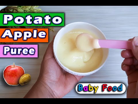 Baby food || Potato Apple Puree || Weight Gain Baby Food for 6 months plus Babies