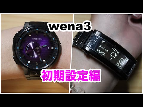 【俺のための腕時計その2】wena3の初期設定を一生懸命やってみる。