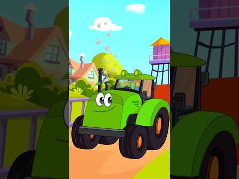 Wheels On The Tractor #farmvehicle #streetvehicles #kidssongs #preschool