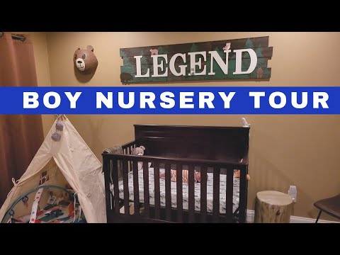 Boy Nursery Tour | Woodland Themed Nursery Tour | Boy Nursery Ideas