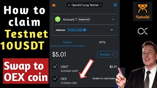 How to Swap USDT  to openEx token