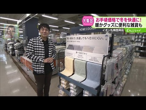 お手頃価格で冬を快適に！暖かグッズに便利な雑貨も【どさんこワイド179】2024.11.11放送