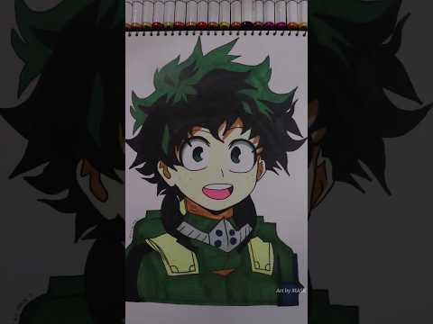 Izuku x my hero academia (Deku) drawing #anime #shorts #deku