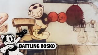 BATTLING BOSKO - Bosko Cartoons (1932) | Full Cartoon Episode