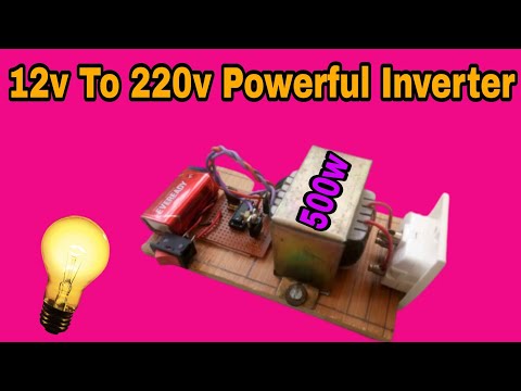 How To Make A 12v To 240v 500w Inverter Using 4047 IC.