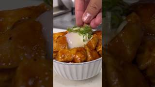 30kg痩せた男が食べている旨辛いよ！？鶏チリ丼！の作り方を紹介します！#shorts #short