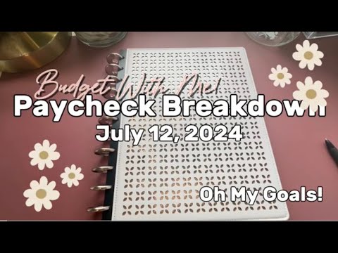 Budget With Me- Paycheck Breakdown (7.12.24) | REAL NUMBERS | Fixed & Variable Expenses