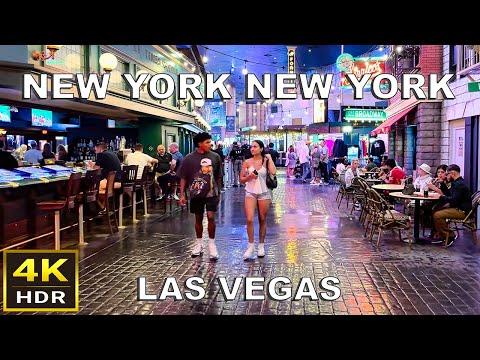 [4K HDR] New York New York Las Vegas Walking Tour | August 2024 | Las Vegas Strip