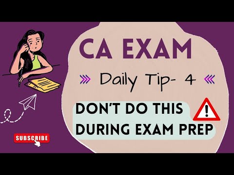 5 Things to AVOID doing during exam preparation #BOAExamTips