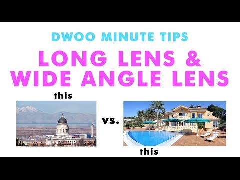 Dwoo Minute Tip - Long Lens vs Wide Angle Lens